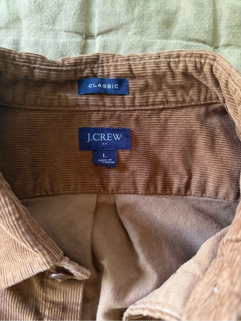 Jcrew cotton corduroy over shirt